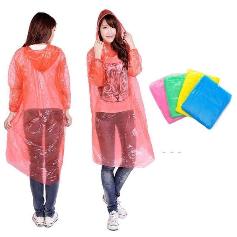 IL - JAS HUJAN PLASTIK SEKALI PAKAI / JAS HUJAN PONCHO DISPOSABLE EMERGENCY RAINCOAT