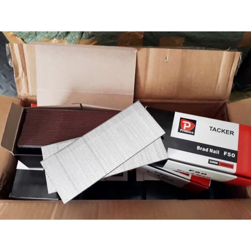 

Isi Staples Gun Tacker F50 Refill Mesin Paku Tembak Brad Nailer 50mm
