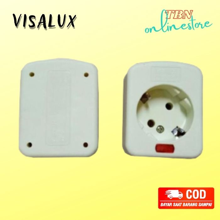 Socket Stop kontak tempel ob tanpa kabel ARDE 1 lubang VISALUX VA-5201