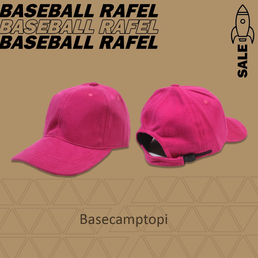 Topi Polo Caps Topi Baseball Polos Distro Pria Wanita Bahan Rafel Pengait Rell