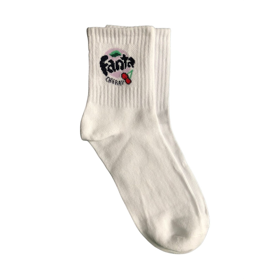 Kaos Kaki Motif Lucu-Lucu / Buah / Snack / Christmas / Snoopy / Leopard BEBAS PILIH (EXPT)-E42 Fanta
