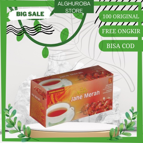 Teh Herbal JAHE MERAH untuk stamina pria original griya herba alami tanpa efek samping Halal BPOM