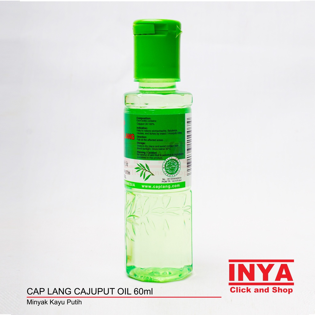 MINYAK KAYU PUTIH CAP LANG - CAJUPUT OIL 60ml - Massage - Pijat