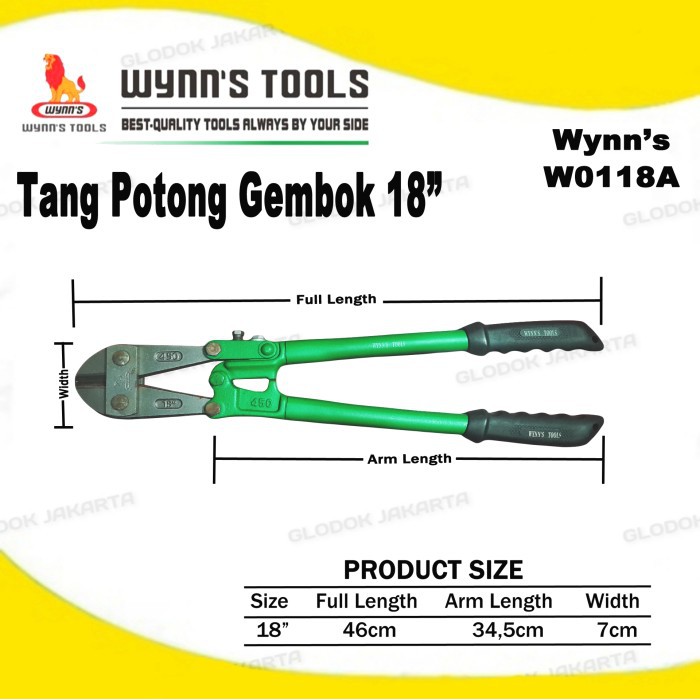 Tang Potong Gembok 18&quot; Wynns W0118A