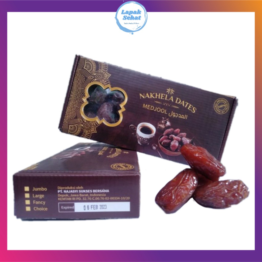 

KURMA MEDJOOL MADINAH NAKHELA DATES EKSKLUSIF JUMBO THE KING OF DATES 500 gr