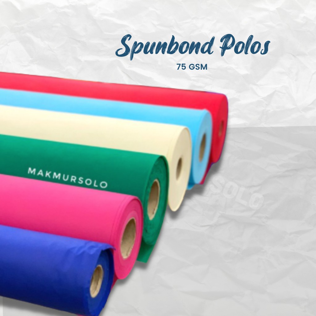 Kain Spunbon Polos Warna Lebar 1,6M Gramasi 75 Cover Bouquet Alas Furing Tas