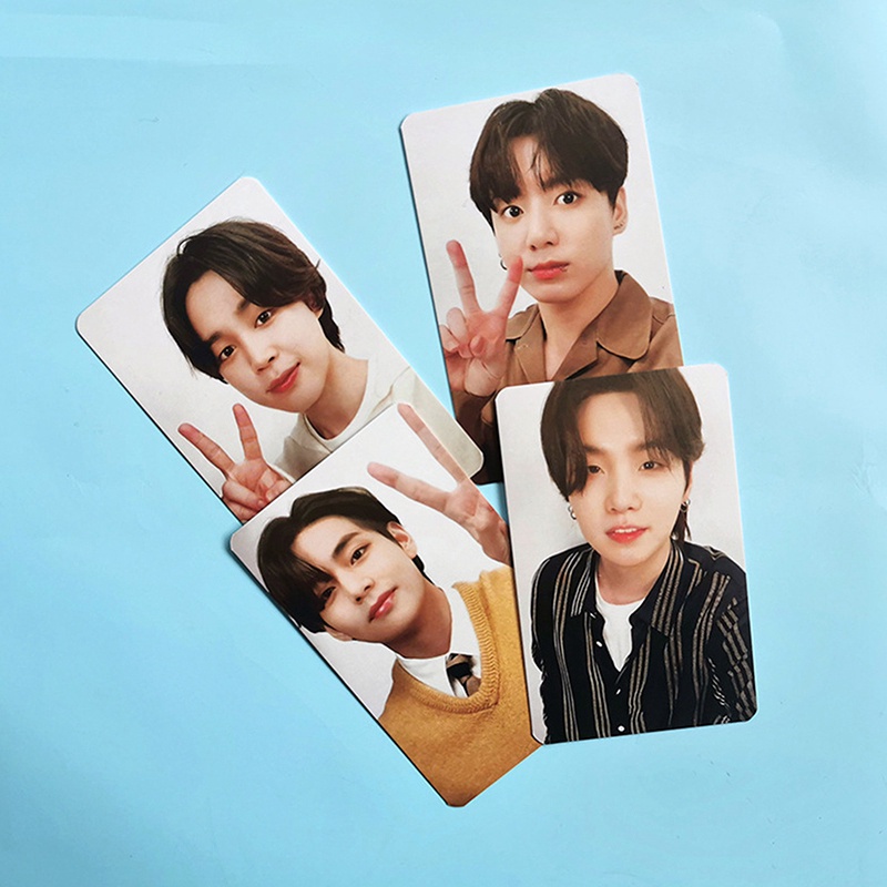 7pcs / Set Kartu Lomo Foto Kpop BTS Jimin Jin V Untuk Koleksi Fans