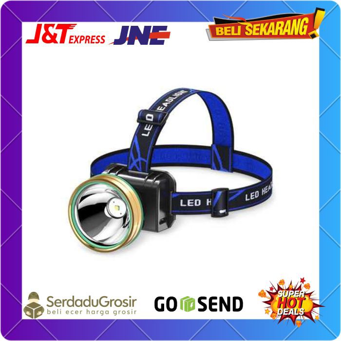 Senter Kepala Headlamp LED Motion Sensor Gerak USB Rechargeable PROBE ANLOOK TG-28