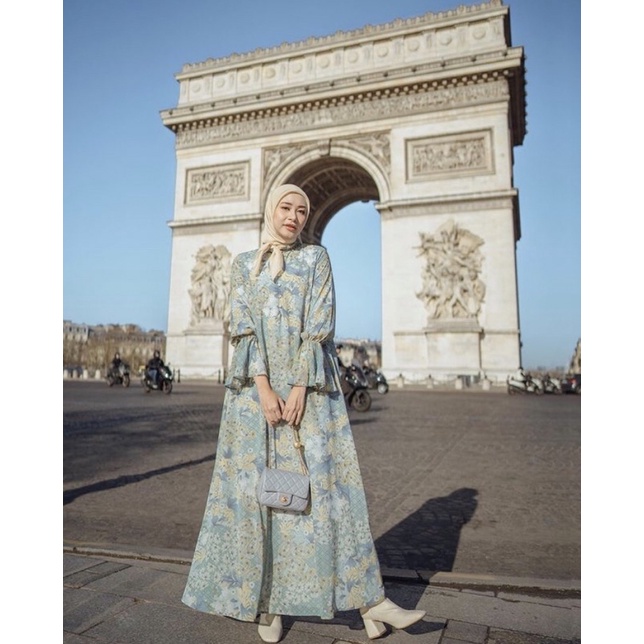 Harga tag Sara Dress Rana Colour Heaven Light panjang dress 133cm