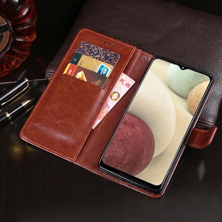 Samsung A02S Cover Wallet Leather Case