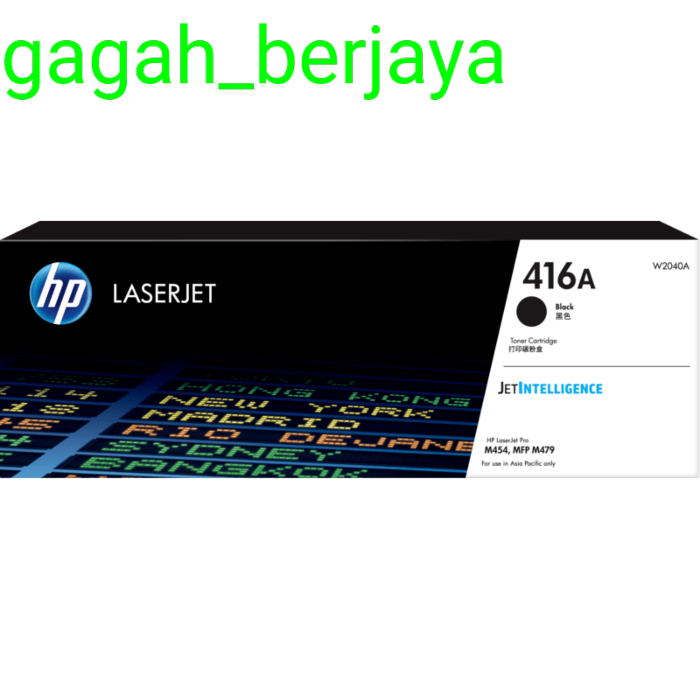 Toner Laserjet Hp 416A Black Original Toner Cartridge
