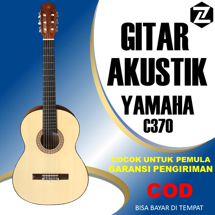 Alat Musik Gitar Guitar Akustik Yamaha Custom High C370 Murah