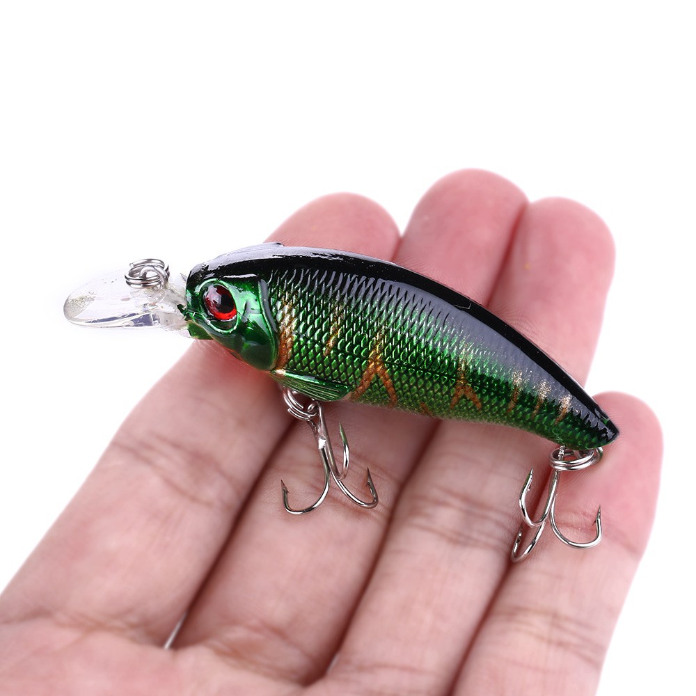 Hengjia 2PCS Umpan Pancing Crankbait Artifisial Keras 7.5cm 8.3g