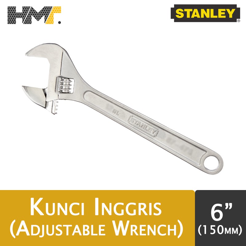 STANLEY Kunci Inggris 6" / Adjustable Wrench 150mm (88-846) 6 inch