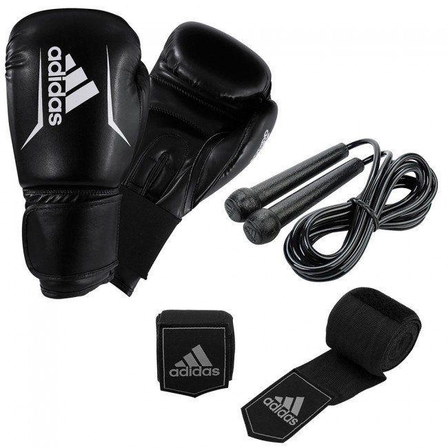 Adidas Sarung Tinju dan Boxing Set Men - Include Skipping Inner Gloves