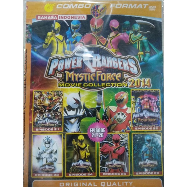 Kaset film koleksi kartun anak power ranger mistic force