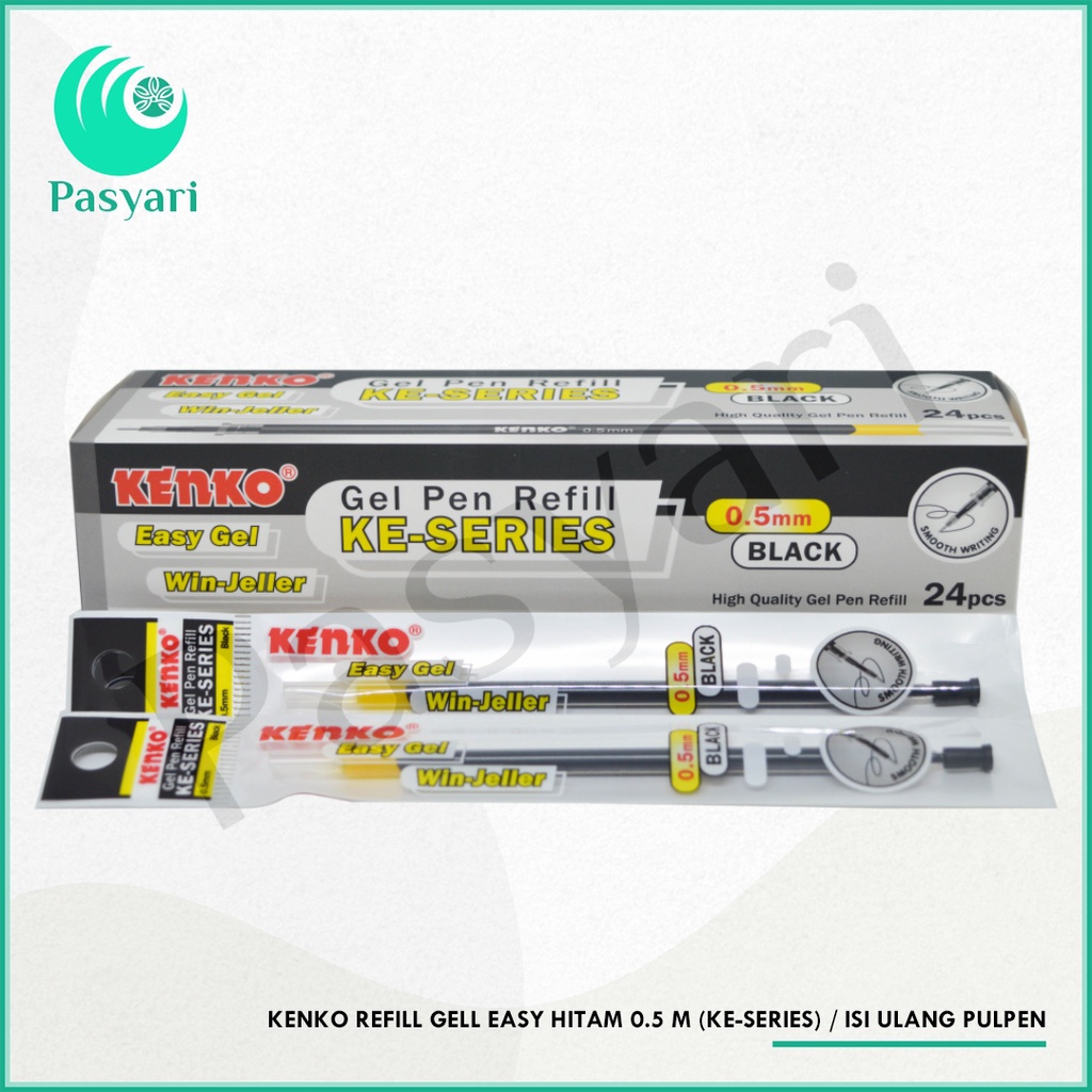 

Kenko Refill Gell Easy Hitam 0.5 m (Ke-Series) / Isi Ulang Pulpen