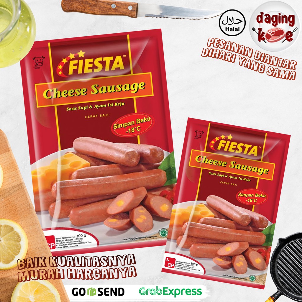 

SOSIS KEJU INSTAN FIESTA CHEESE 300 gr DK092