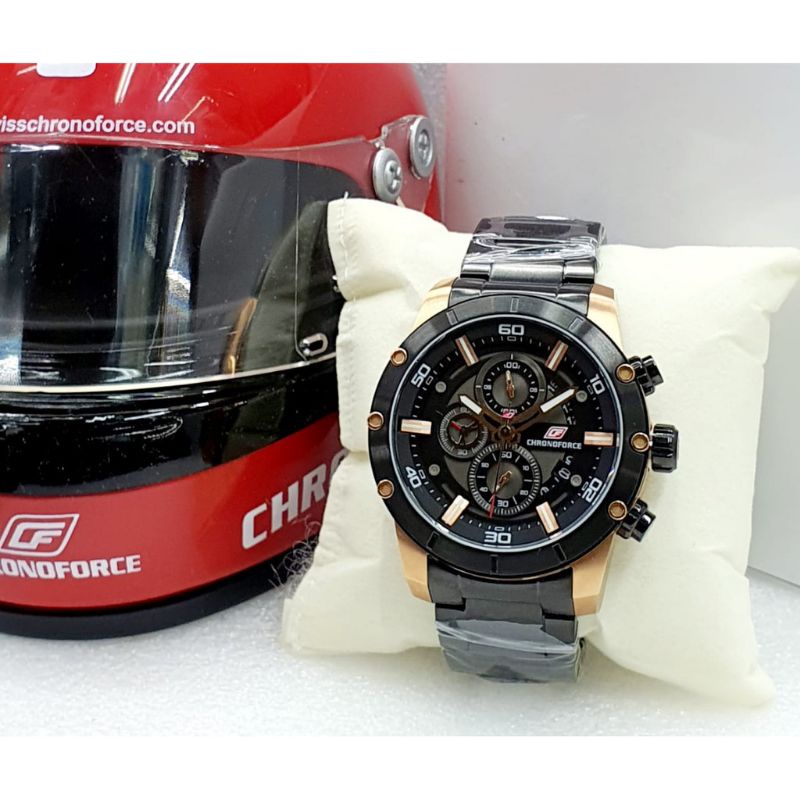 JAM TANGAN PRIA CHRONOFORCE CF 5319 / CF 5319 BLACK ROSE [ORIGINAL]