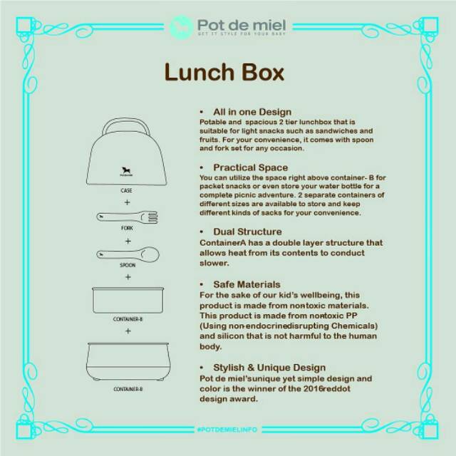 Pot De Miel Lunch Box