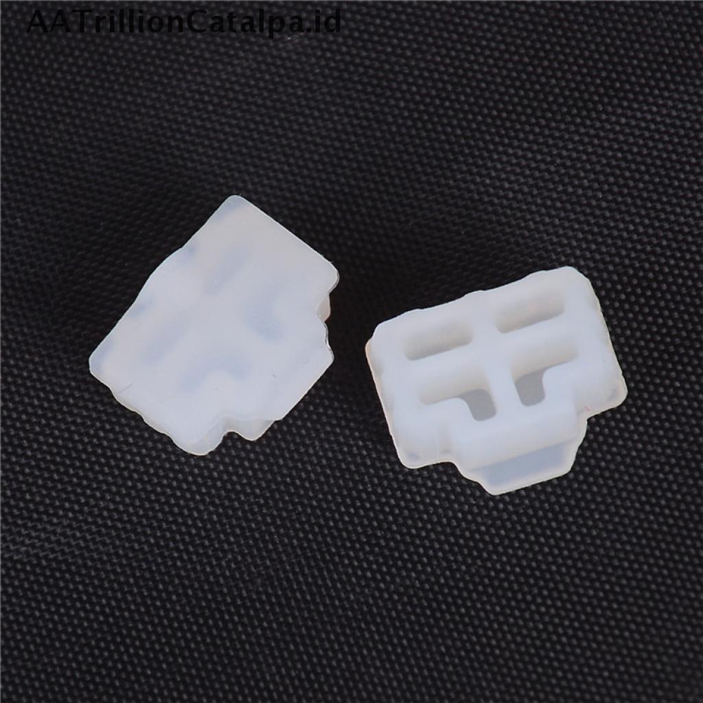 (AATrillionCatalpa) 10pcs Plug Pelindung Port Ethernet RJ45 Anti Debu Warna Putih