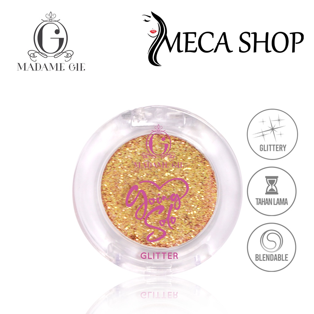 Madame Gie Going Solo Glittery Pressed Eyeshadow - MakeUp