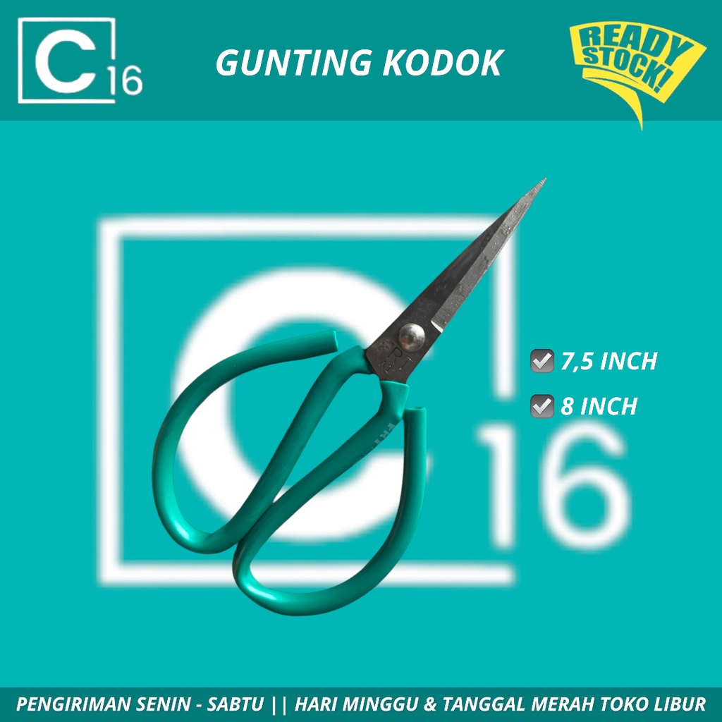 

Gunting Kodok Gunting Serbaguna 7,5 Inch 8 Inch - Gunting Bahan Kain Tailor Scissors