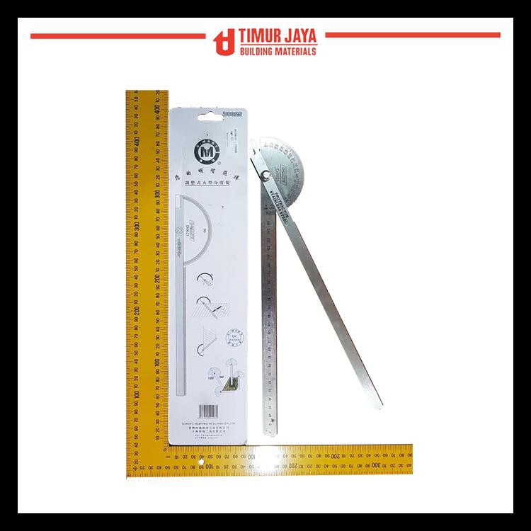 

BAYAR DITEMPAT PENGGARIS PROTRACTOR STAINLESS BUSUR DERAJAT 25 CM HALF ROUND CMART KODE 1087