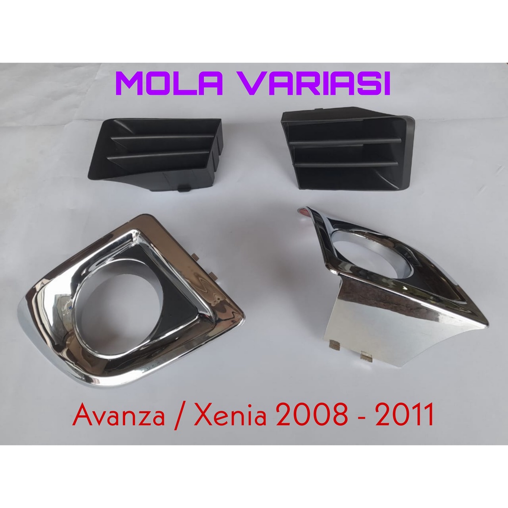 Cover Foglamp Ring Foglamp Avanza Xenia New VVTI 2008 - 2011 Chrome