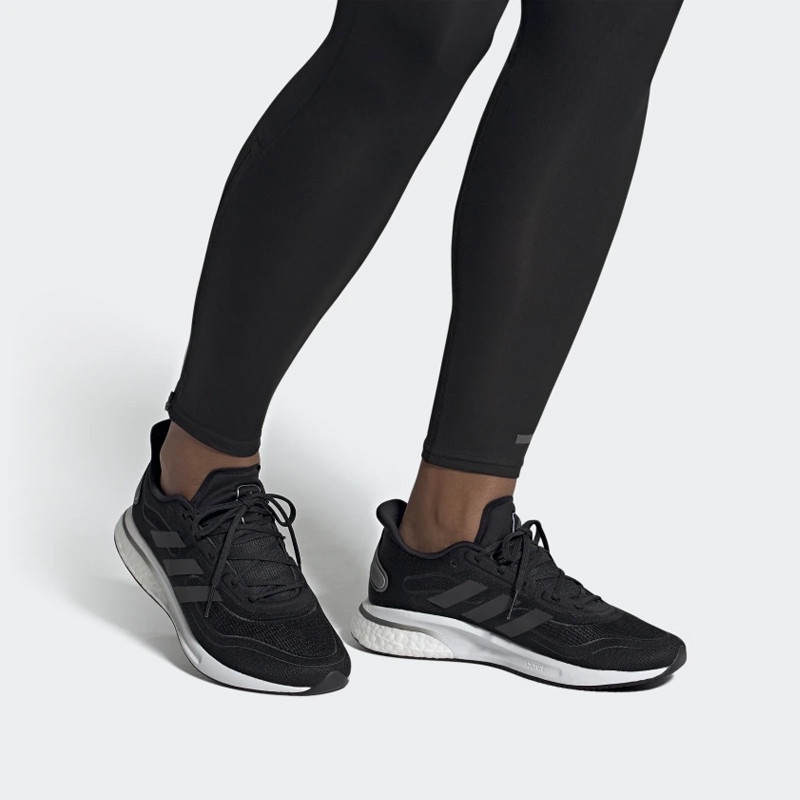 Sepatu Running Adidas Supernova - Black White EG5401 Original
