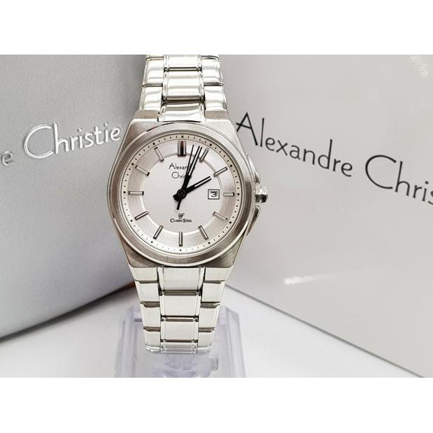 Jam Tangan Wanita Alexandre Christie 8506 AC8506 AC 8506 Silver Original Garansi Resmi