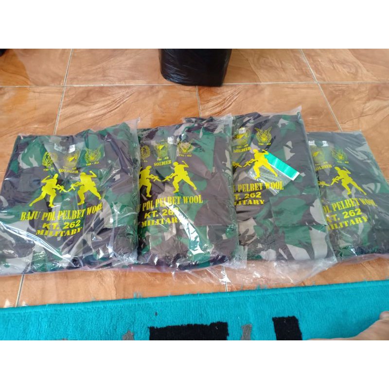 BAJU PDL VELBET WOOL KT 262 -BAJU PDL VELBET WOOL TERBARU 2021-BAJU PDL MILITER