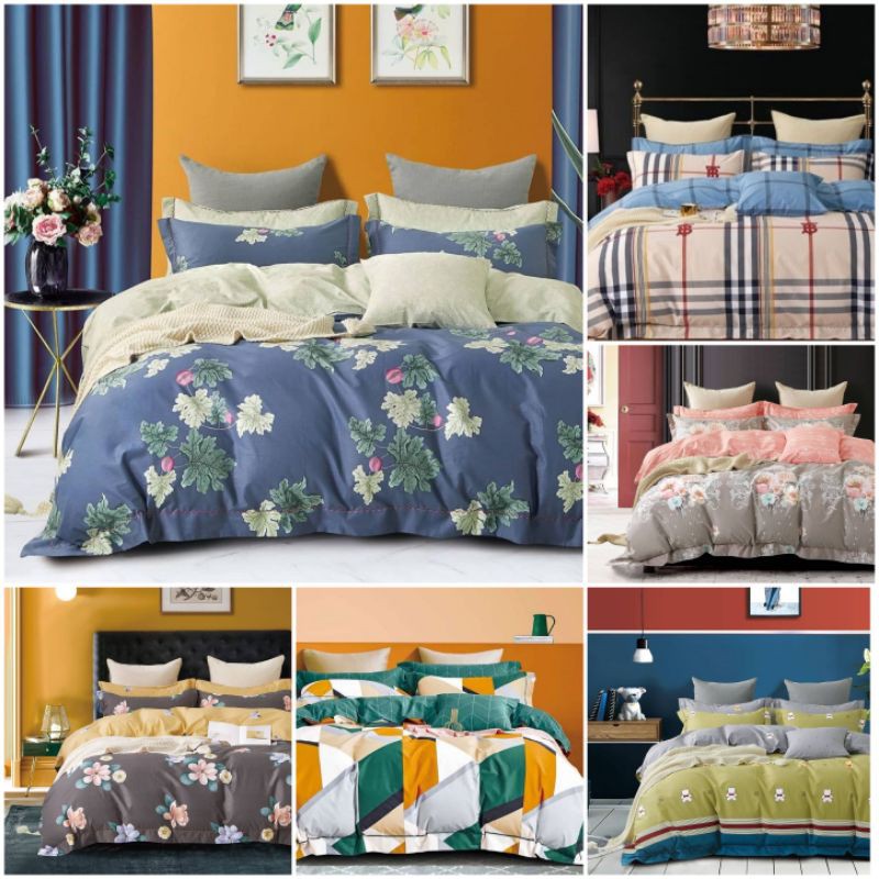 Bedcover Set KATUN    motif BATIK MODERN | sprei full katun | sprei motif baru homemade