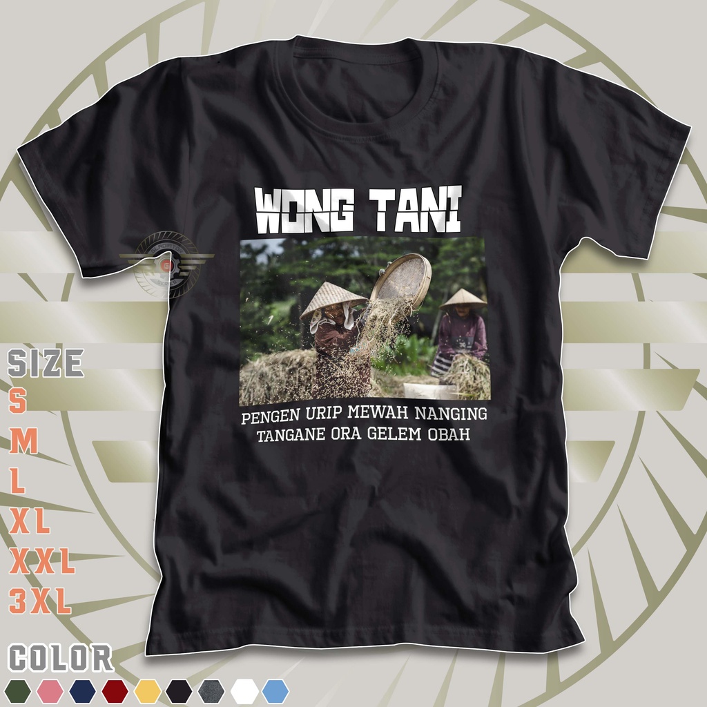 KAOS PETANI MUDA WONG TANI PENGEN URIP MEWAH | Baju Tani Pejuang Sawah | Profesi Pejuang Rupiah Kata