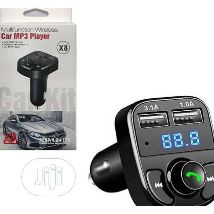 Multifunction Car MP3 Player X8 Plus Charger Mobil Bluetooth FM