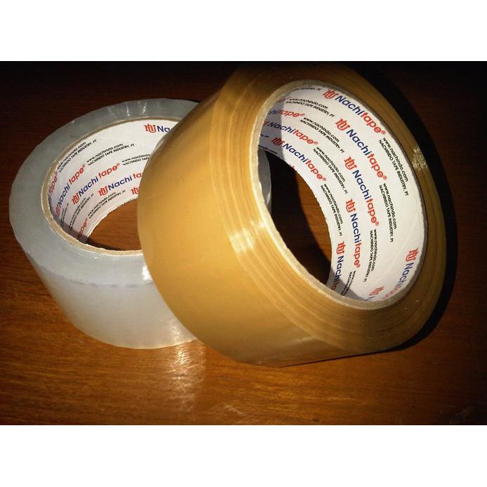 

Lakban Isolasi Nachi OPP Tape (100yard) Bening Coklat Kualitas Terbaik - BENING BGRT56