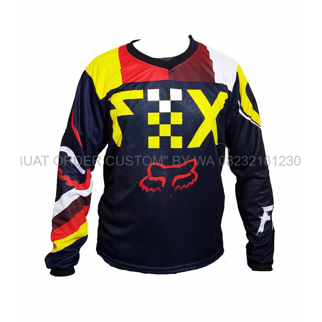 DESAIN CUSTOM Kaos Jersey Sepeda Gowes Motor Cross Trail Downhill