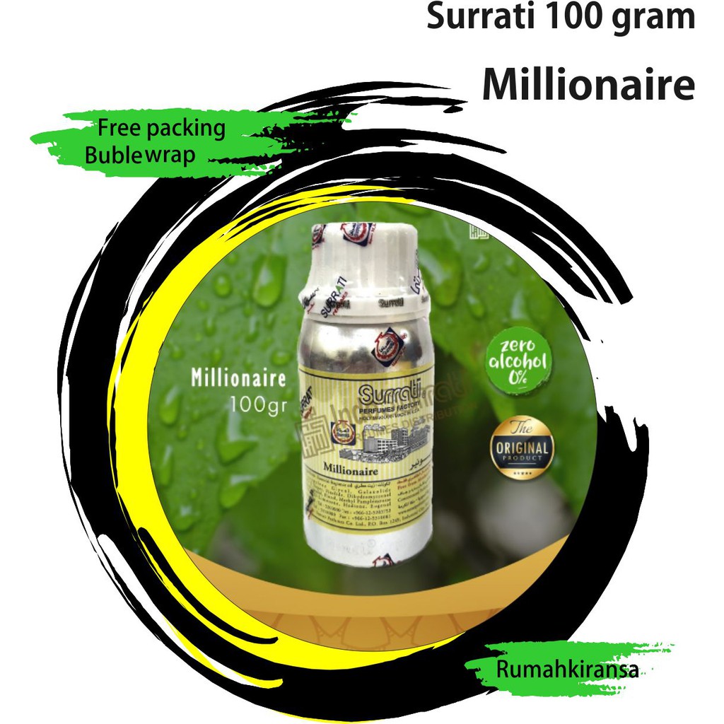 Parfum MILLIONAIRE 100gr By Surrati Factory Holly Makkah KSA