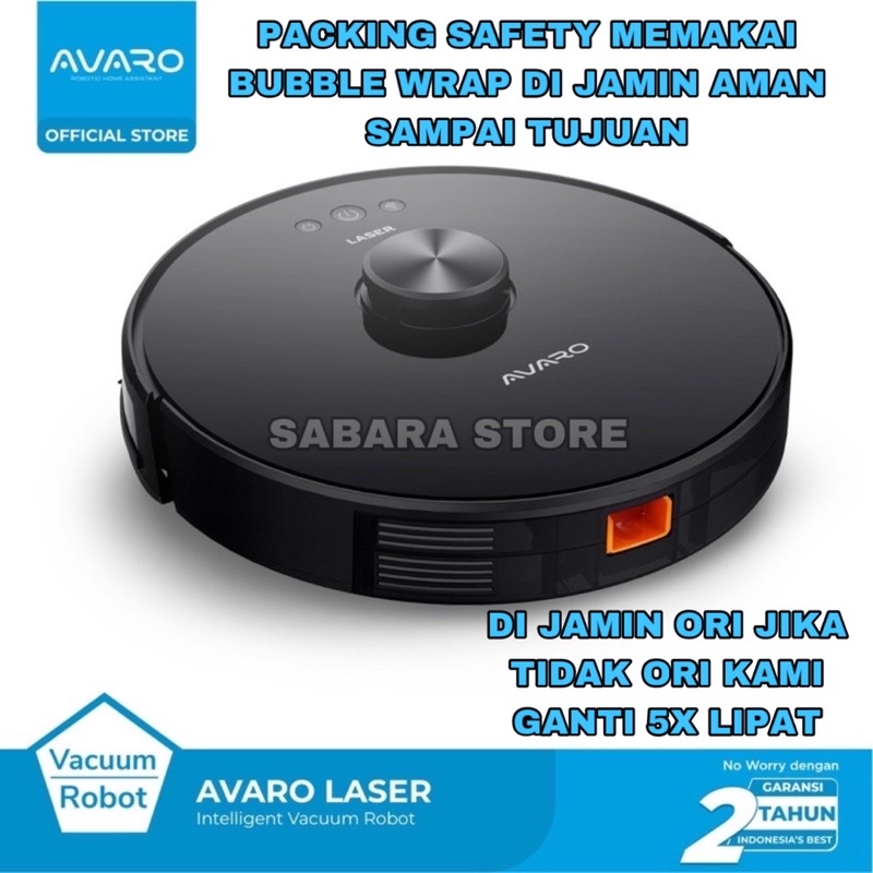 Robot Vacuum Cleaner Avaro LASER 2in1 Vacum &amp; Mopping Anti Bump &amp; Fall sapu pell otomatis untuk rumah ruang tamu kamar dapur murah