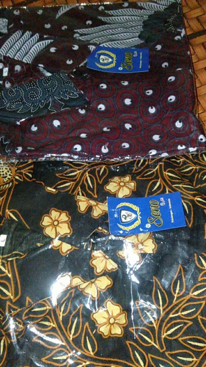 Kemeja Batik Lengan Panjang Slimfit Garuda Maroon Ory Suffa