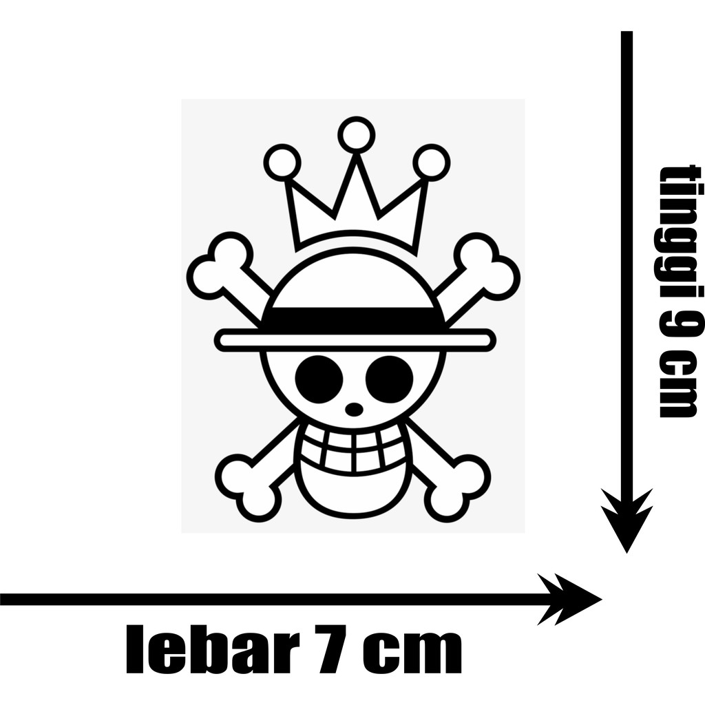 

stiker king one piece custom cutting stiker anime murah