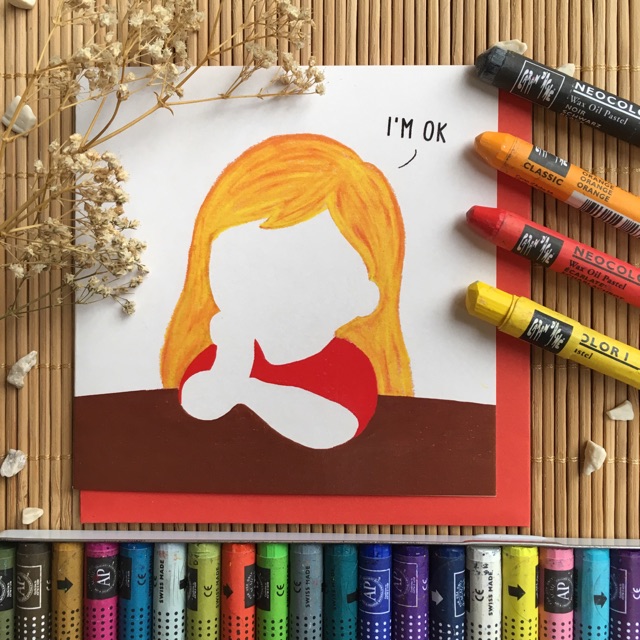 

Kartu ucapan watercolor lucu - faceless by Mentol Art