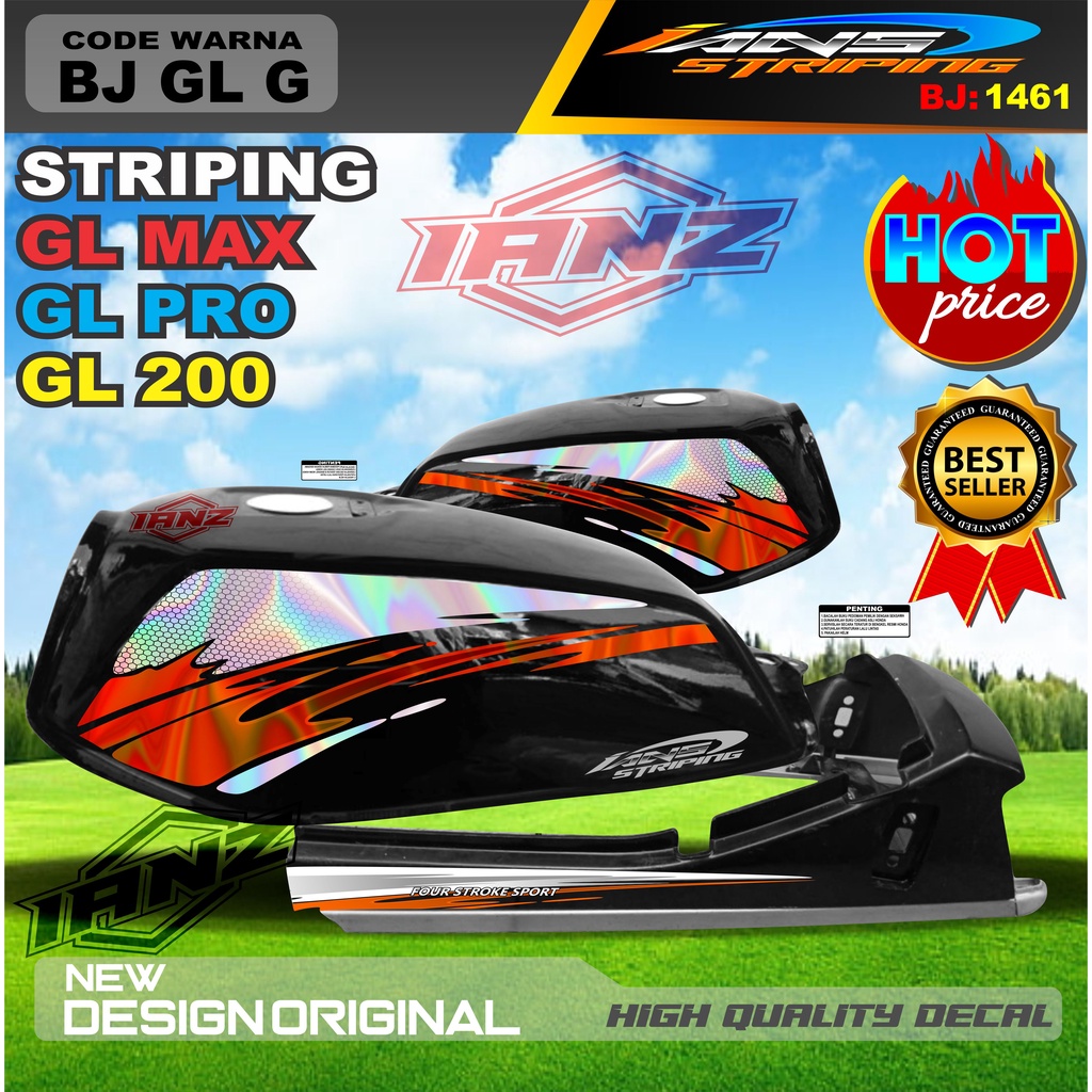 STIKER STRIPING GL MAX GL PRO VARIASI HOLOGRAM / STRIPING GL 2000 HOLOGRAM / STRIPING GL