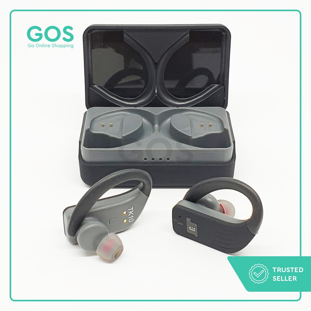 Earphone Bluetooth TK10 TWS Headset Handsfree Handset Hedset Hetset Hengset