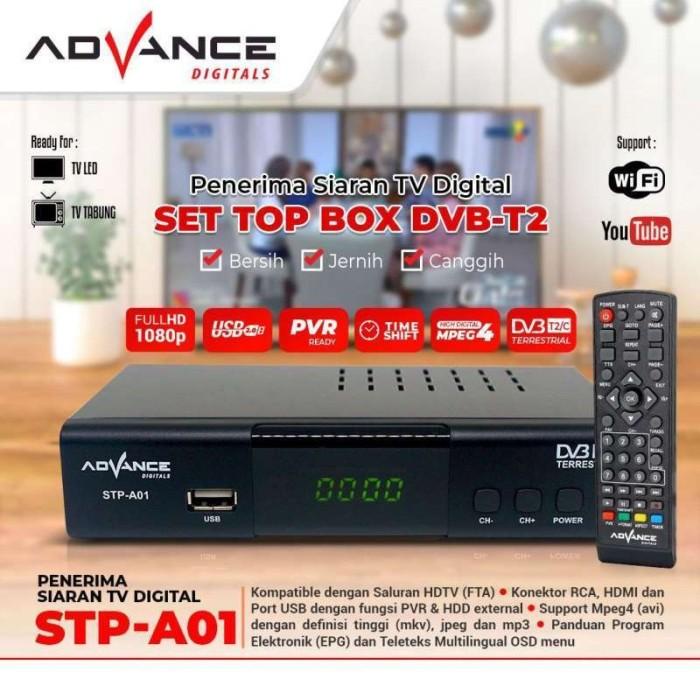 STB TV SET TOP BOX TV DIGITAL RECEIVER DIGITAL ADVANCE HDMI USB ORI