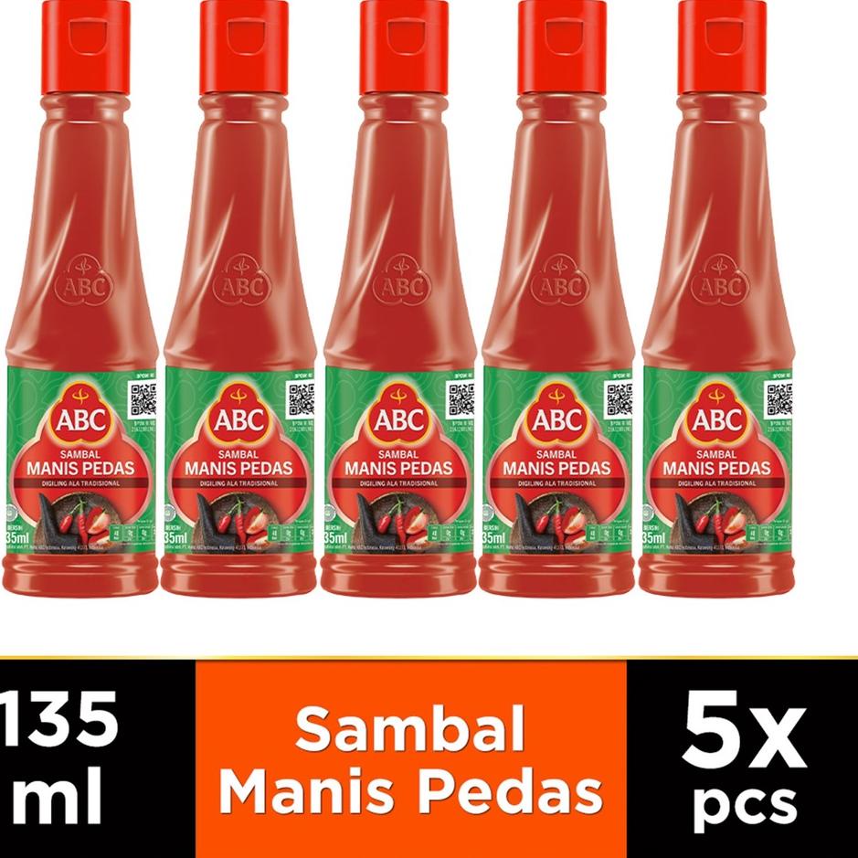 

⚡ALEE!!!!.. ABC Saus Sambal Manis Pedas 135 ml x5