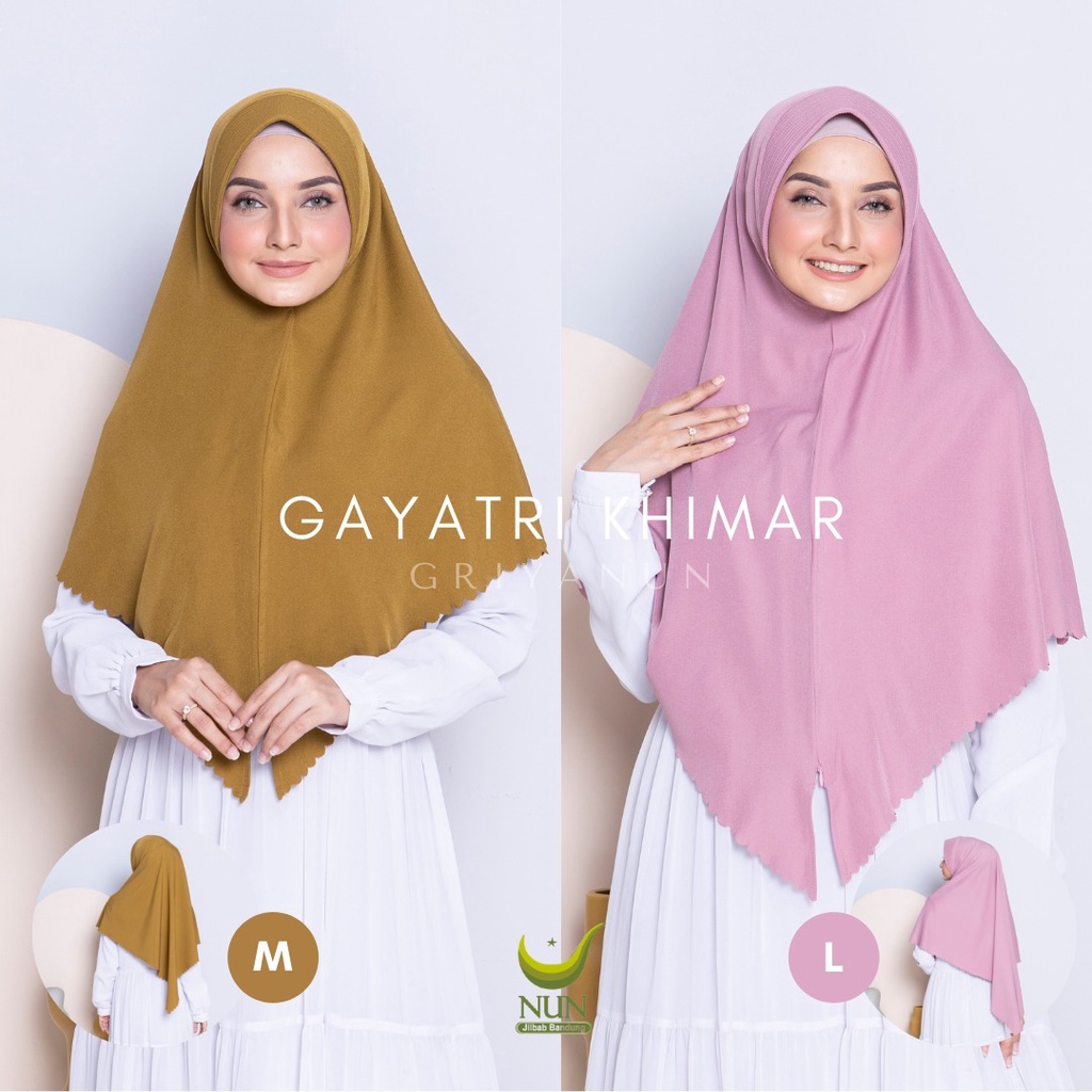 KHIMAR SYAR'I 2 IN 1 - JILBAB SEGITIGA INSTAN - KHIMAR GAYATRI ORI NUN HIJAB HIJAB - KHIMAR INSTAN S