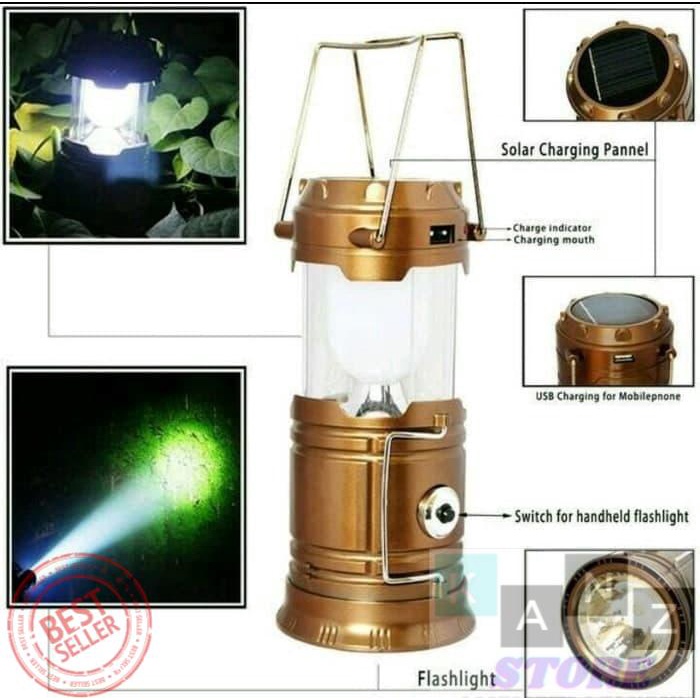 Lampu Emergency LED LAMPU Kemah LENTERA + Senter dual led TARIK BESAR + SENTER BISA DICAS LAMPU EMER
