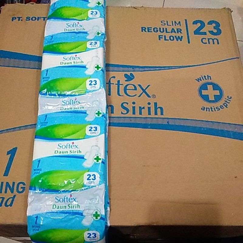 Softex Daun Sirih 1 dus isi 48 Renceng × 10 pcs ( 480 pcs )