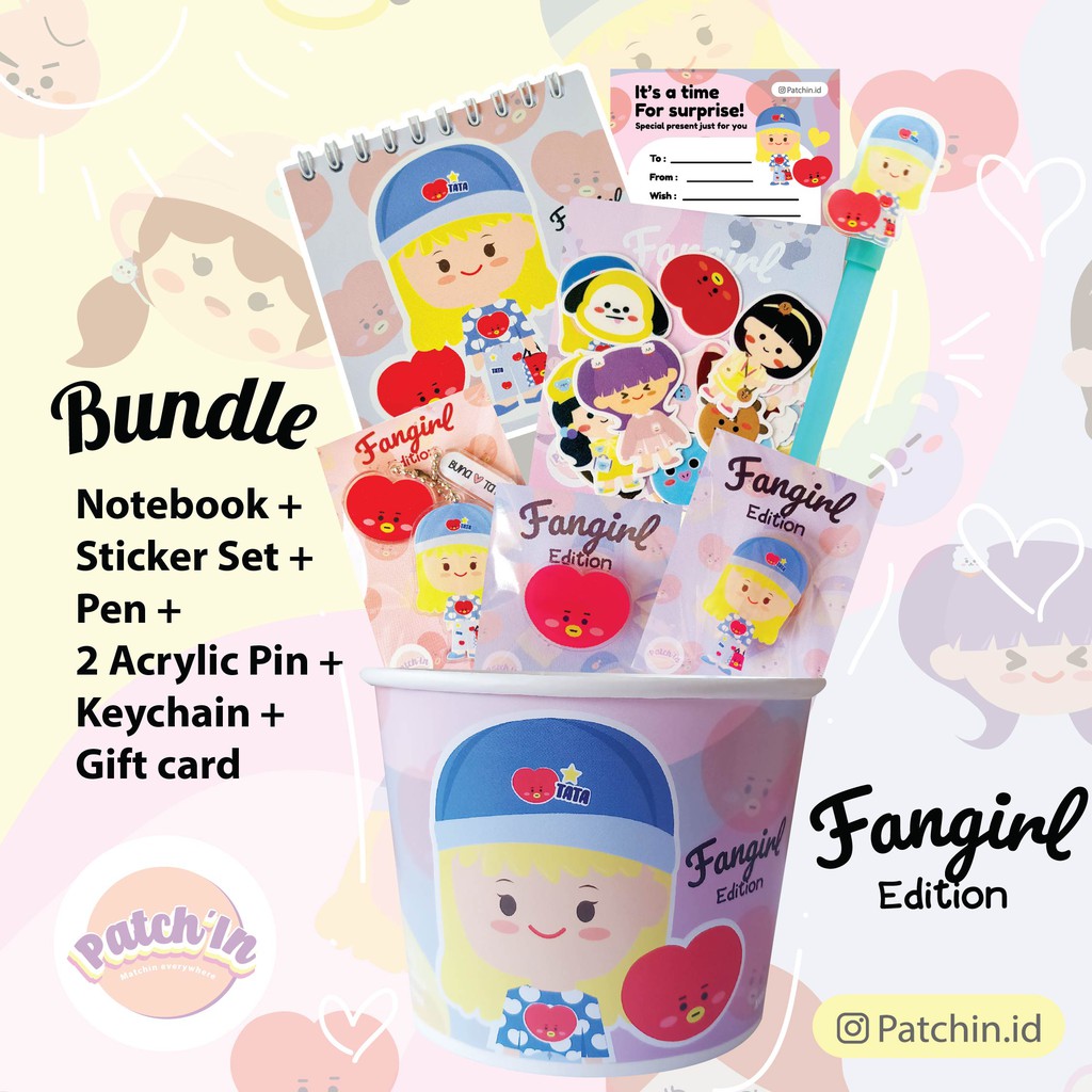 

[PO] GIft Box Kado FANGIRL BT21 Hadiah Ulang Tahun / Wisuda Bundle